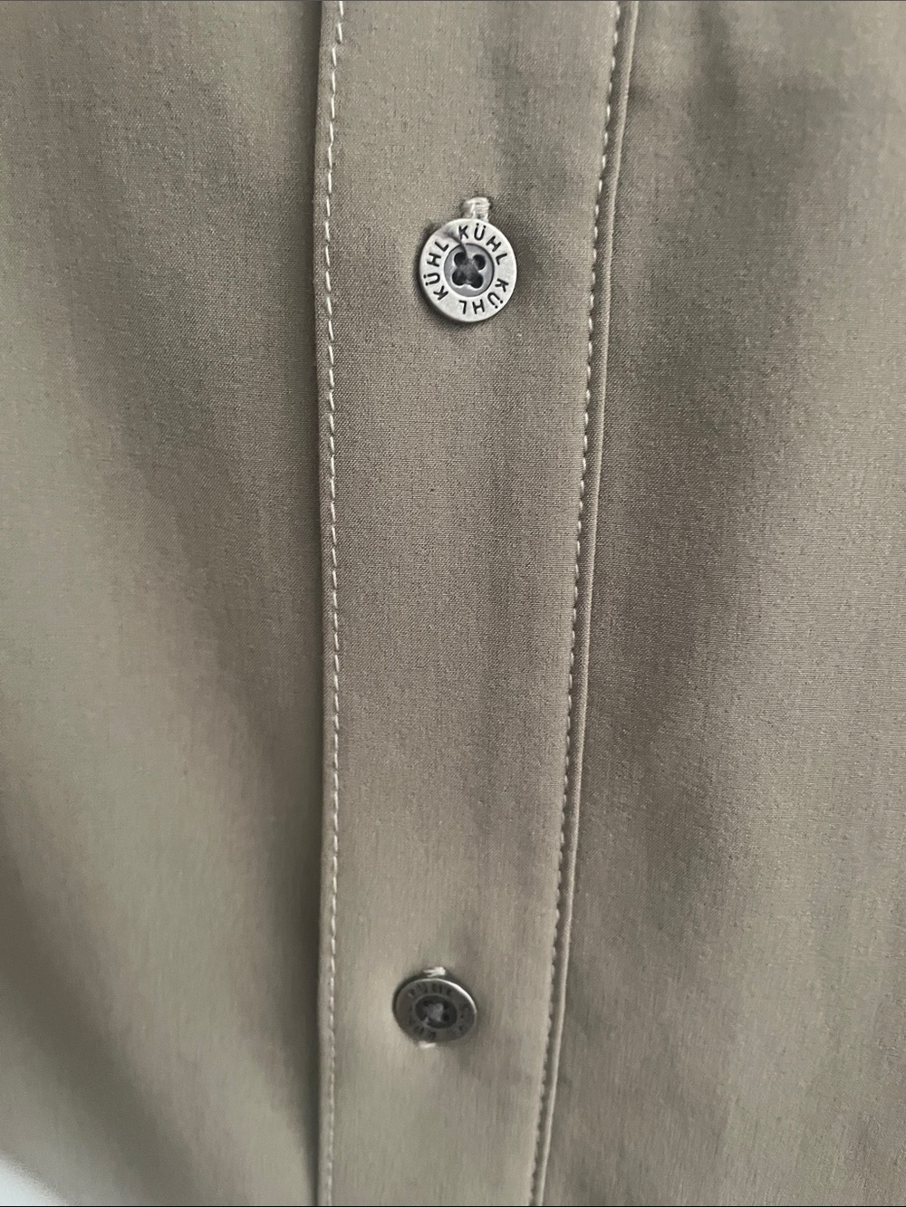 Kuhl Men's Long Sleeve Button-Down Shirt in Taupe - Picture 8 of 8